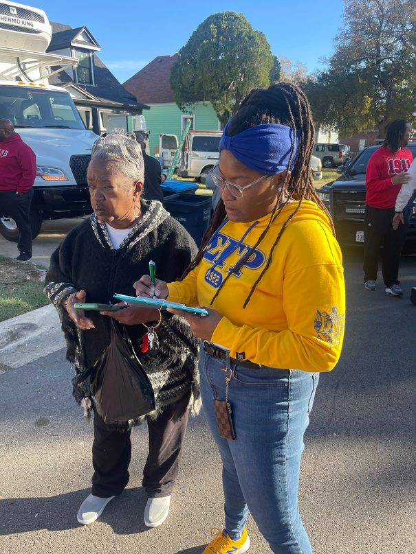 Dr. Christiana Redeaux at a community service event